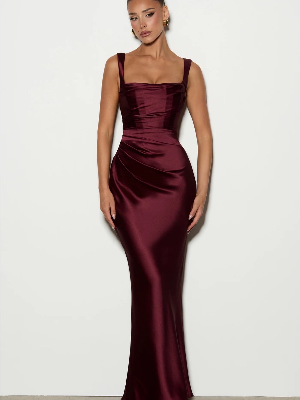 Calanthe Maxi Dress - Cherry Lacquer